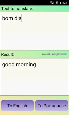 Portuguese English Translator android App screenshot 2